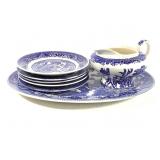 7pcs Blue & White China Set J Steventon & Co +