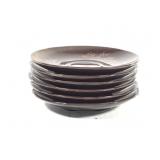 6 Small Ceramic Saucers w Deer Motif - China