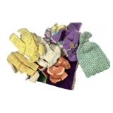 Collection of Vtg Knitted Doll Clothes