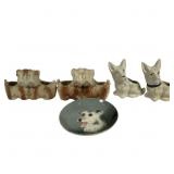6pcs Ceramic Dog & Yorkie Themed Items