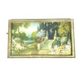 Antique Framed Landscape Painting Print
