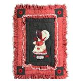 Maiden Theme Small Quilted Bed Cover 62" x 46"