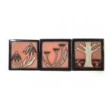 Floral Ceramic Tiles & Cast Iron Decor