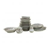 25pcs Orleans Bavaria Dishware Floral