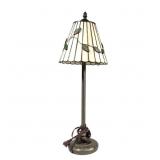Metal & Stain Glass Table Lamp