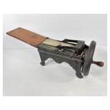 Antique Tobacco / Noodle Cutter Gesetzl Geschutzt