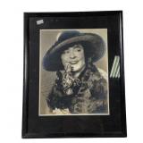Framed & Autographed Portrait Babe La Tour