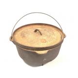 Vtg American Camper Cast Iron Pot w Lid