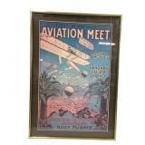 Framed Repro Poster American Aviation Meet 1910