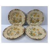 4 Limited Edition Needlepoint Sampler Plates