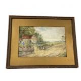 Framed J. Culverwell Painting Small