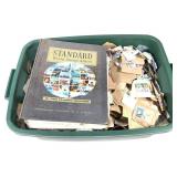 Massive Collection of World Postage Stamps in Tote