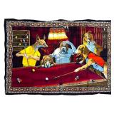 Pool Playing Dogs Tapestry 37" x 57"