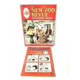 Vtg Peanuts & New Zoo Review Coloring Books