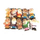 10 Disney Snow White Seven Dwarves Figures