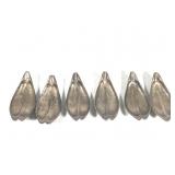 6pcs Lotus Leaf Brass Ash Trays