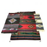 2 Southwest Style Rugs + 2 Place Mats