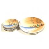 10pcs Small Japanese Painted Dishware