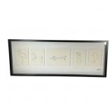 Large Framed Picasso Sketch Reproduction