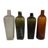 5 Antique Blob Top Bottles