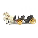 Antique Cast Iron Horse & Buggy Toy