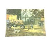 Vtg Tin Sign - Farm Scene Lazy Day Farms