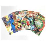 7 Marvel DC Comic Books - Captain America Fan 4 +