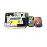 3 Vtg Pokemon Card Tins w Energy Cards Only