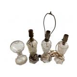 4 Early Crystal & Clear Lamps