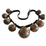 Vtg Horse / Cow Bells on Leather Strap