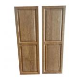 2 Large Wood Cabinet Doors