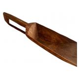 Early Carved Wood Scoop