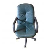 Used Rolling Pleather & Plastic Office Chair