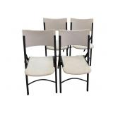 4 Plastic & Metal Folding Chairs (1 of 12)