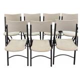 7 Plastic & Metal Folding Chairs