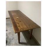 Large Solid Wood Table 95"x32"x32"