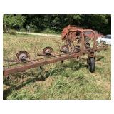 Vintage 8 Wheel Hay Rake