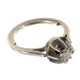 18K WG Diamond Ring 3.2g TW Sz 6