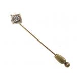 14K Diamond Stick Pin 2.8g TW