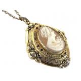 Cameo Locket on 12K GF Chain