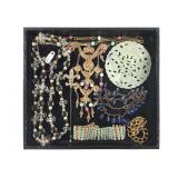 Antique Glass & Gold-Filled & Jade Jewelry