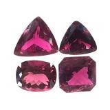 4 Rubelites 3.57-5.33CT
