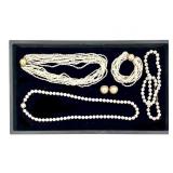 Pearl & Faux Necklaces Bracelet Earrings Majorica+