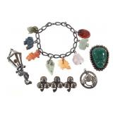 Sterling Pins Bracelet Pendant 50.1g TW