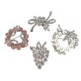 4 Eisenberg Pin Brooches 3 Ice