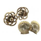 12K GF & 14K Gold Filled Clip Earrings
