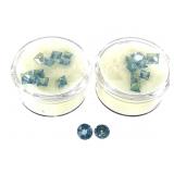 Loose Faceted Blue Zircon Gemstones