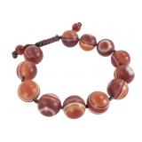 15mm Agate Bead Bracelet