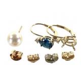 14K Scrap Single Earrings Backs 2.4g TW