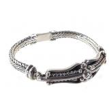 Sterling Bracelet 45.2g TW 7 3/4" L
